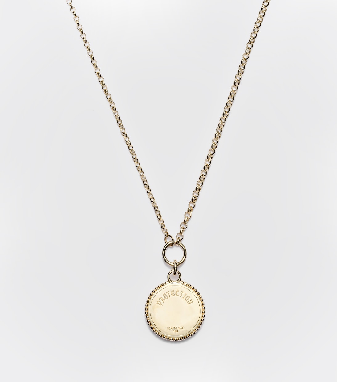 Protection 18kt gold chain necklace with diamonds | FoundRae