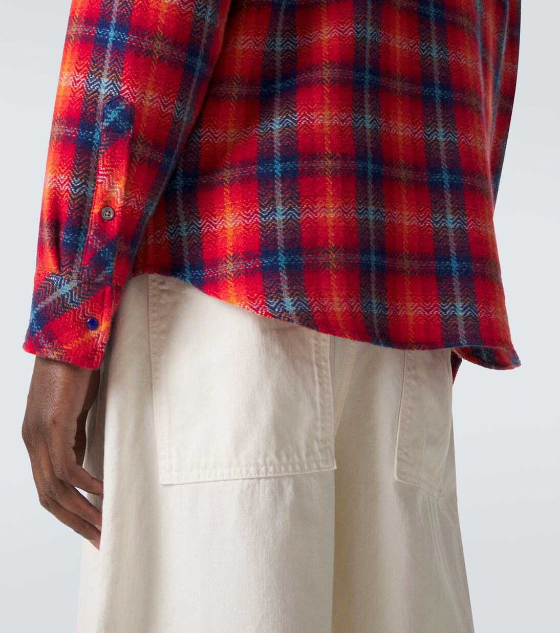 Checked cashmere shirt | God's True Cashmere