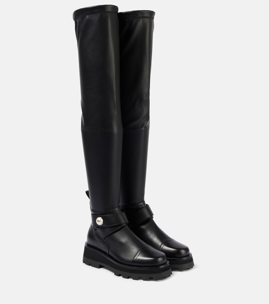 Overknee-Stiefel Meena aus Leder | Jimmy Choo
