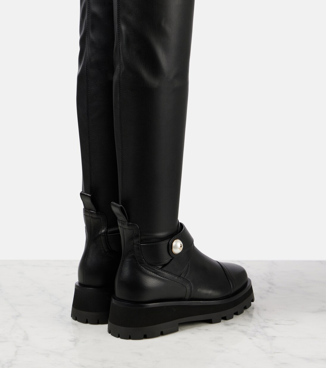 Overknee-Stiefel Meena aus Leder | Jimmy Choo