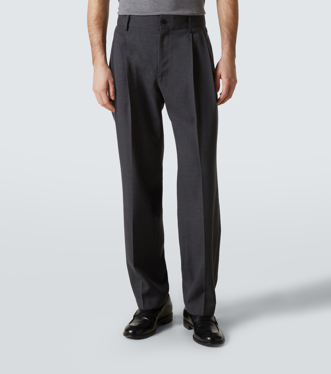 Wool-blend straight pants | Dolce&Gabbana