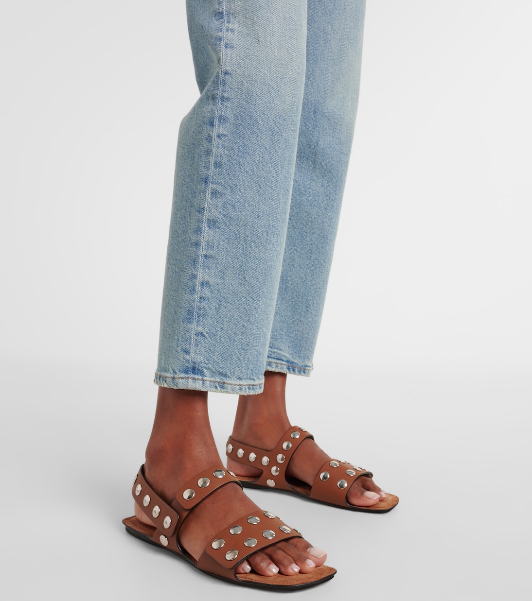 High-Rise Straight Jeans 90s Pinch Waist Crop | Agolde