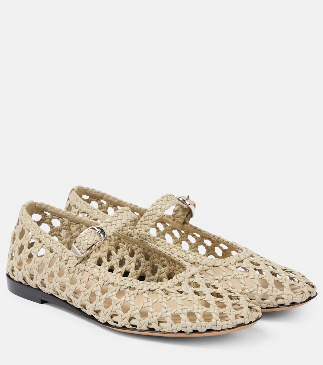 Woven leather ballet flats | Le Monde Béryl