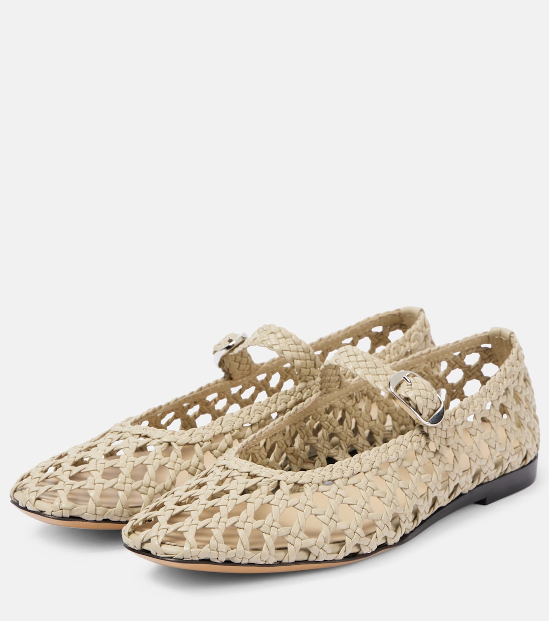 Woven leather ballet flats | Le Monde Béryl