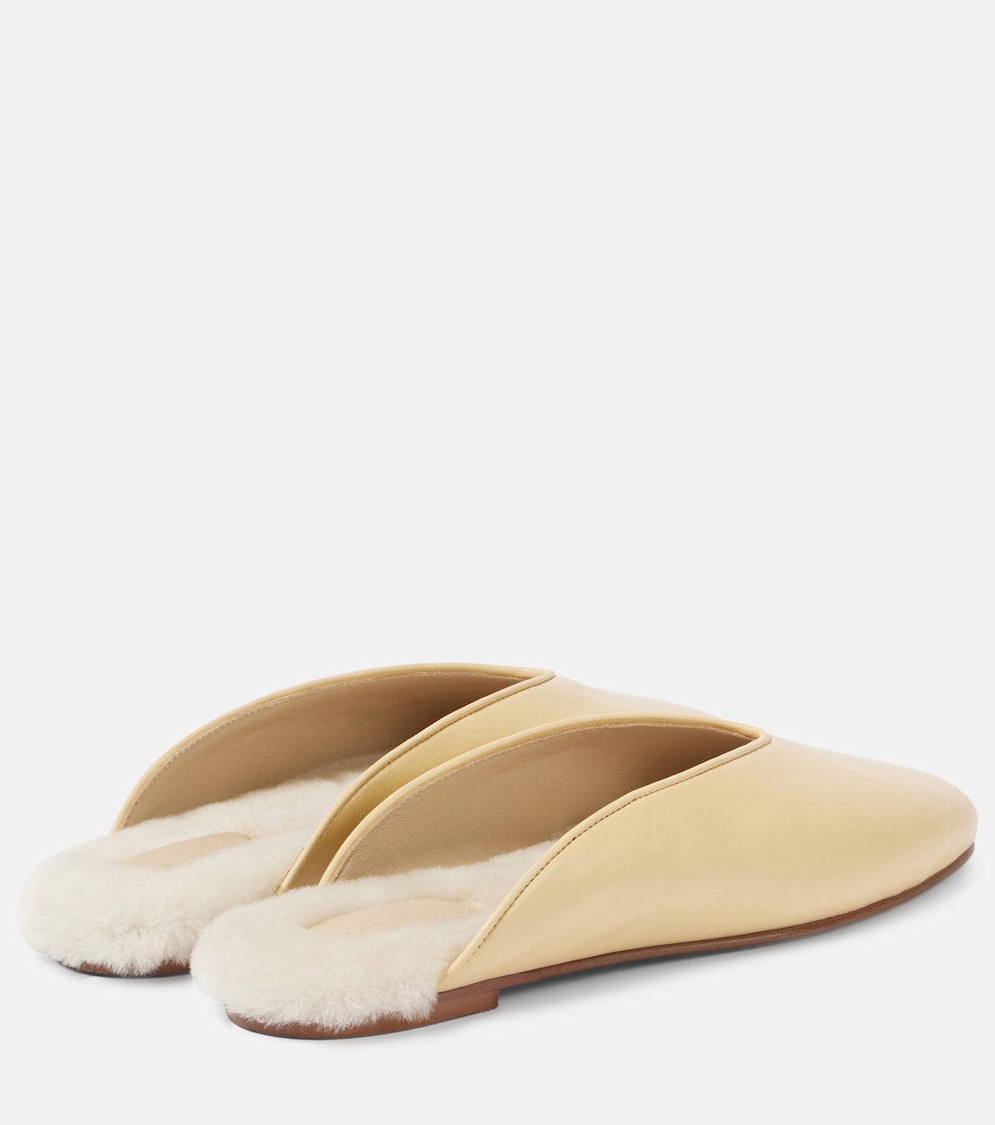 Mules Regency de piel con borrego | Le Monde Béryl