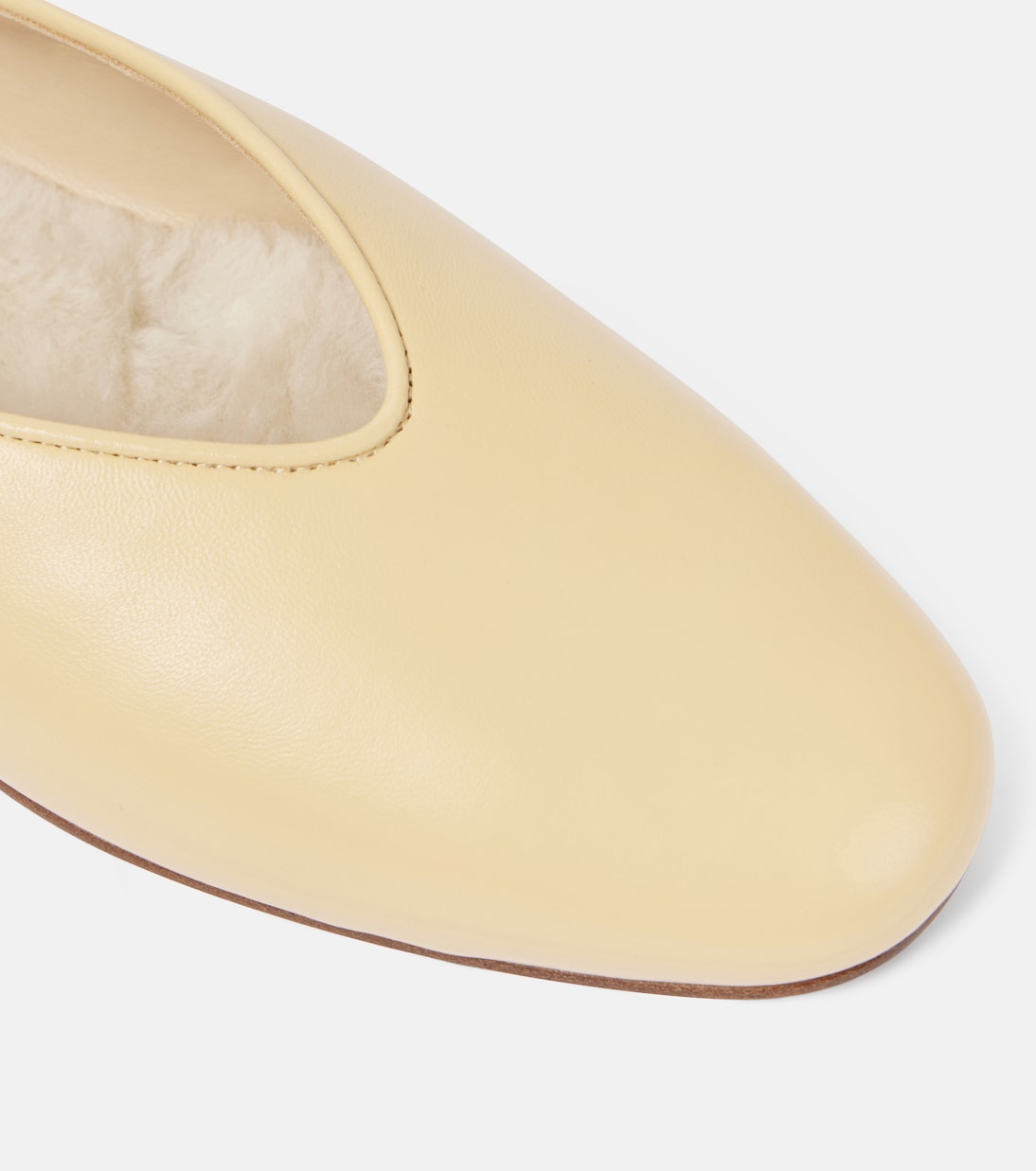 Mules Regency de piel con borrego | Le Monde Béryl