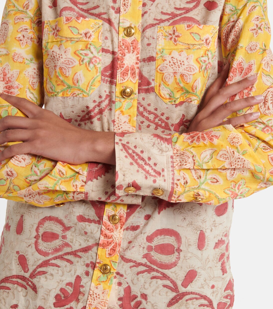 Chemise en coton à motif cachemire | Valentino