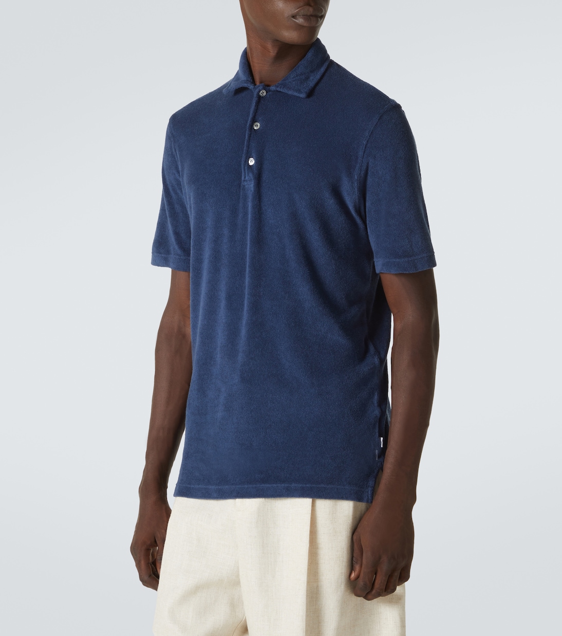 Polohemd aus Baumwollfrottee | Fedeli