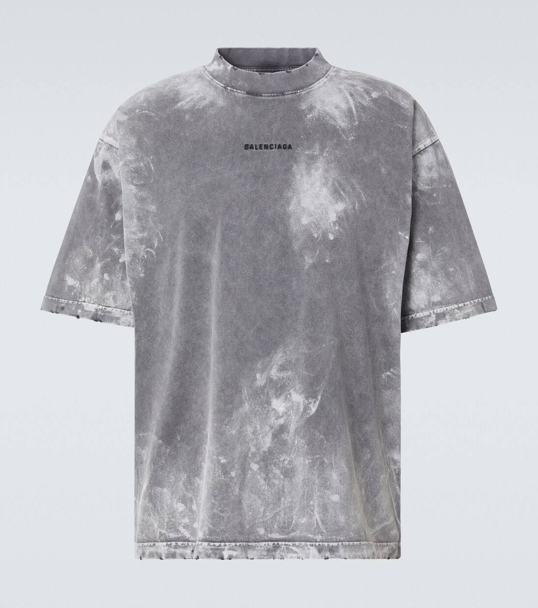 Distressed cotton-blend jersey T-shirt | Balenciaga