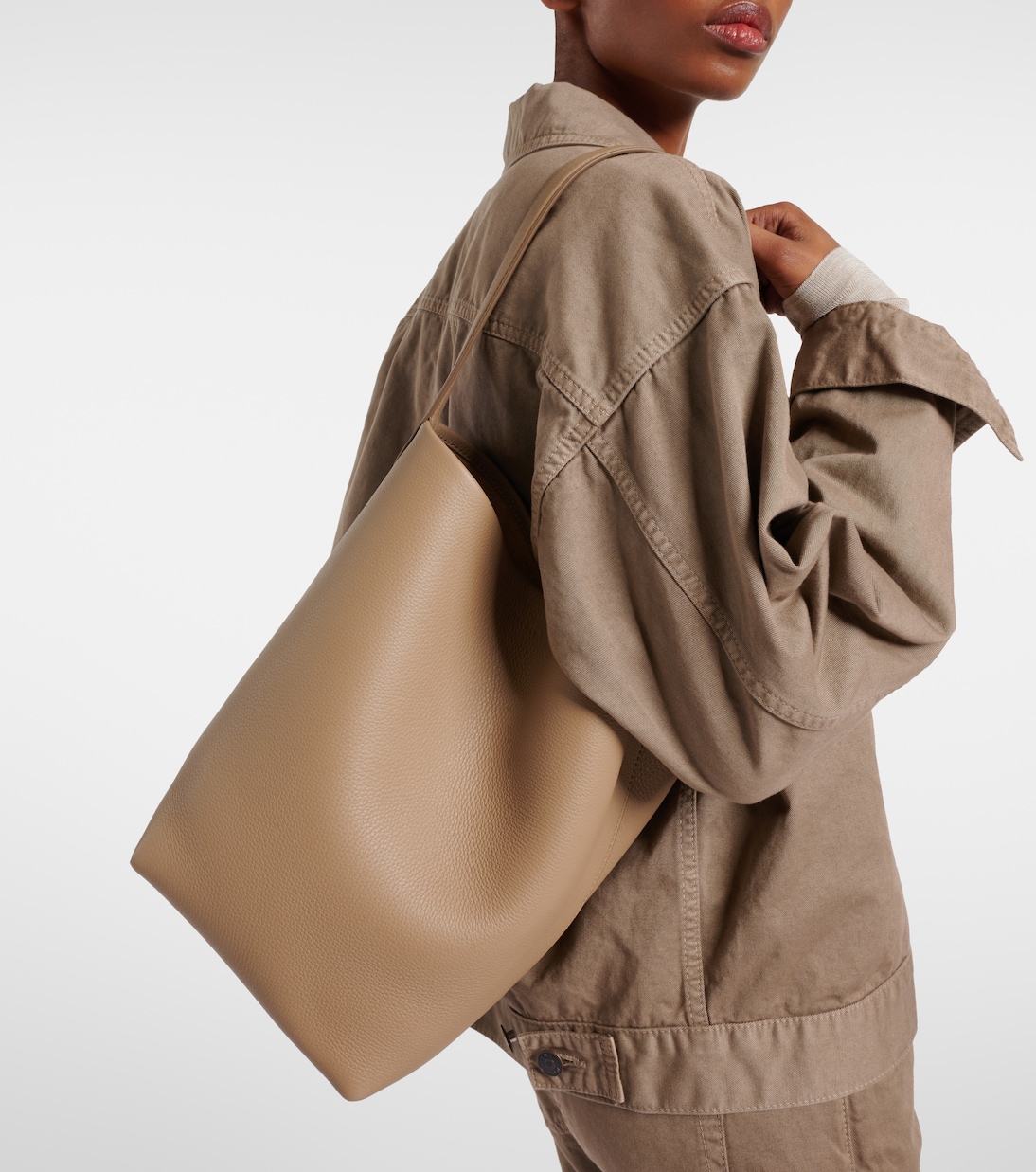 Cabas N/S Park Medium en cuir | The Row