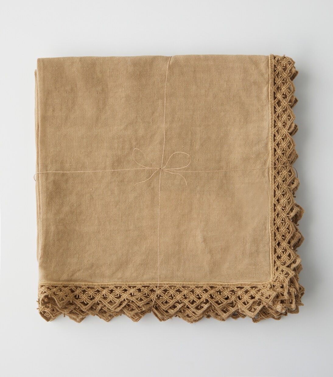 Set of 4 macramé linen napkins | Once Milano
