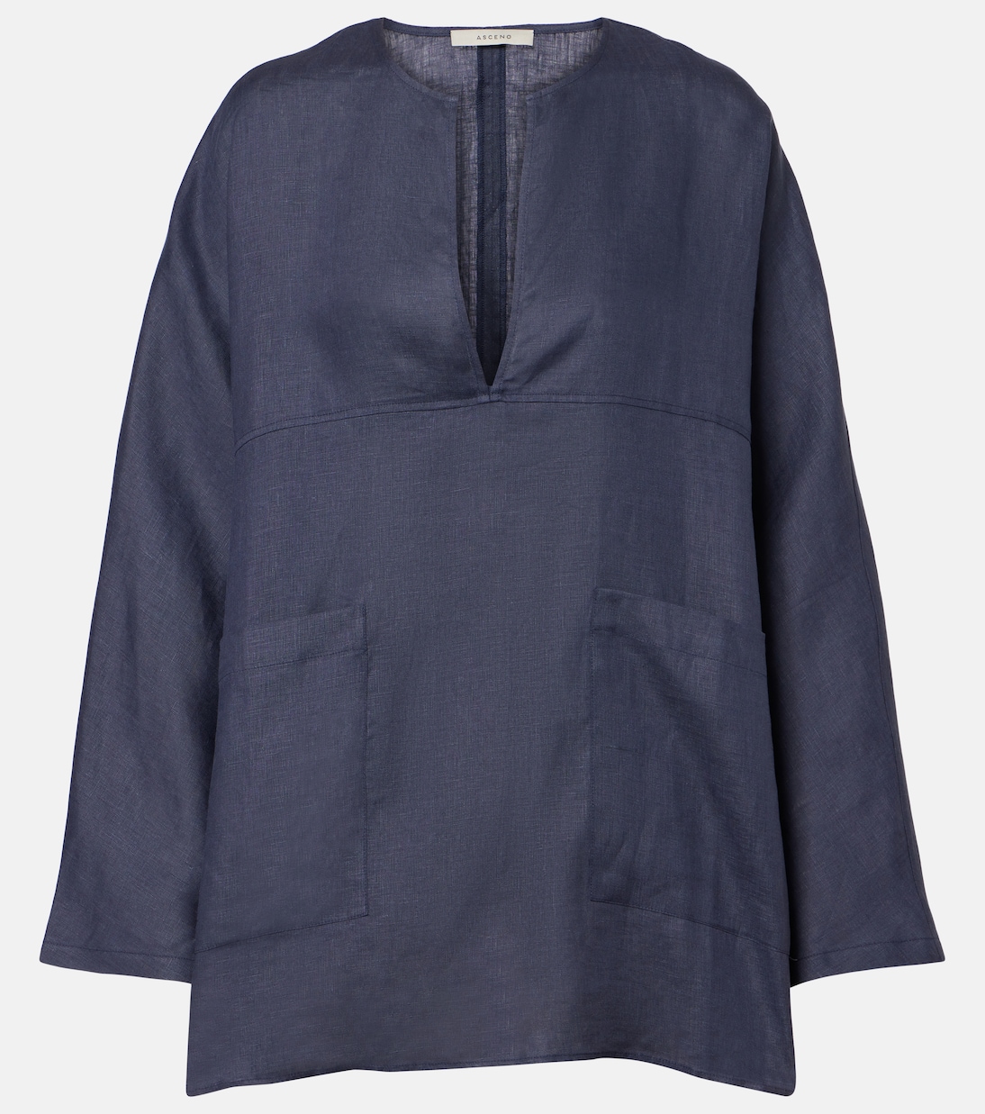 Oversize-Bluse aus Leinen | Asceno