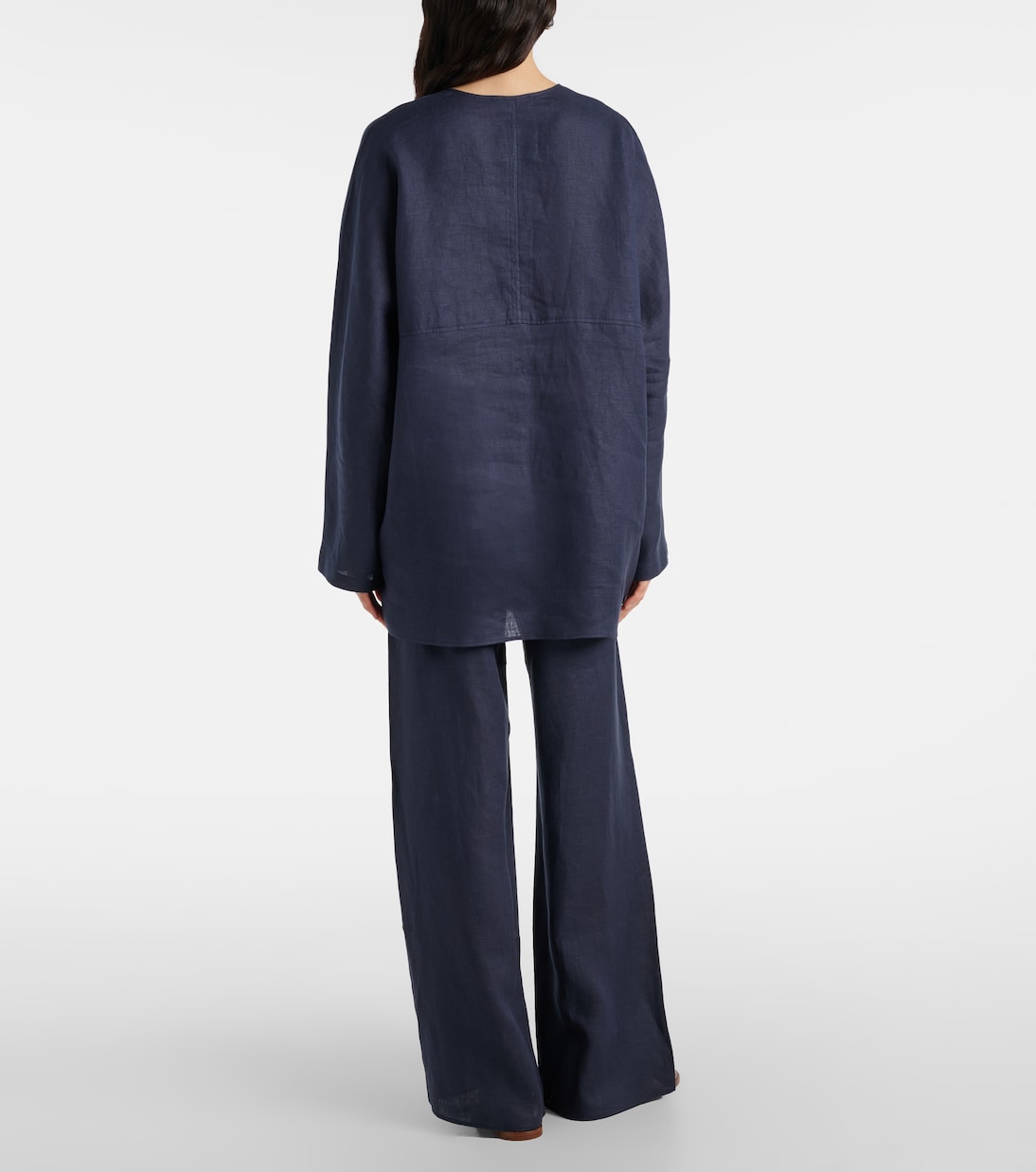Oversize-Bluse aus Leinen | Asceno