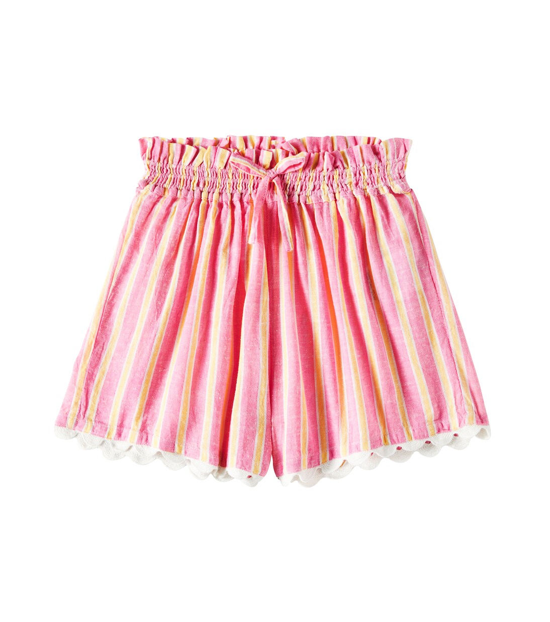 Clemoune striped cotton and linen shorts | Louise Misha