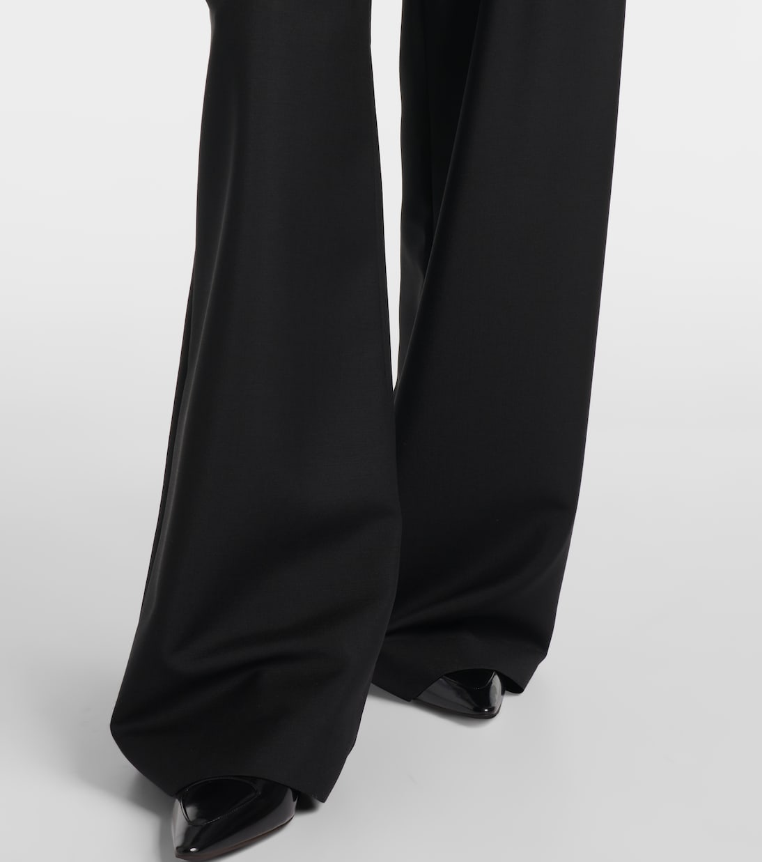 Weite Hose aus Mohair und Wolle | Róhe