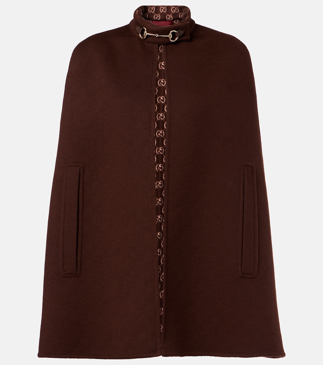 Horsebit wool cape | Gucci