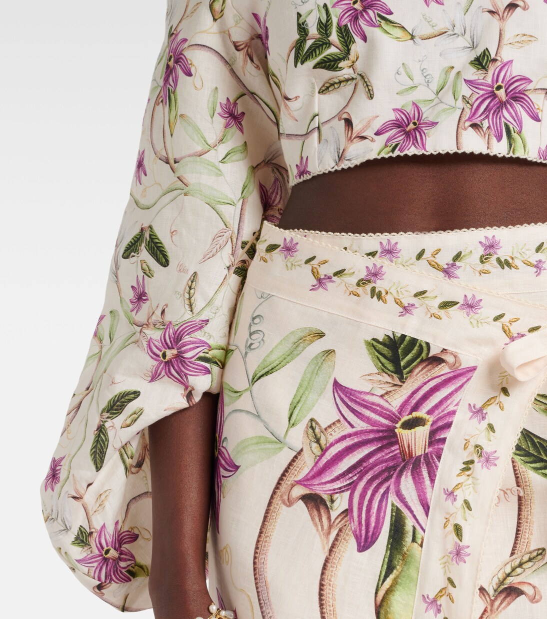 Cropped-Top Duria aus Leinen | Agua by Agua Bendita