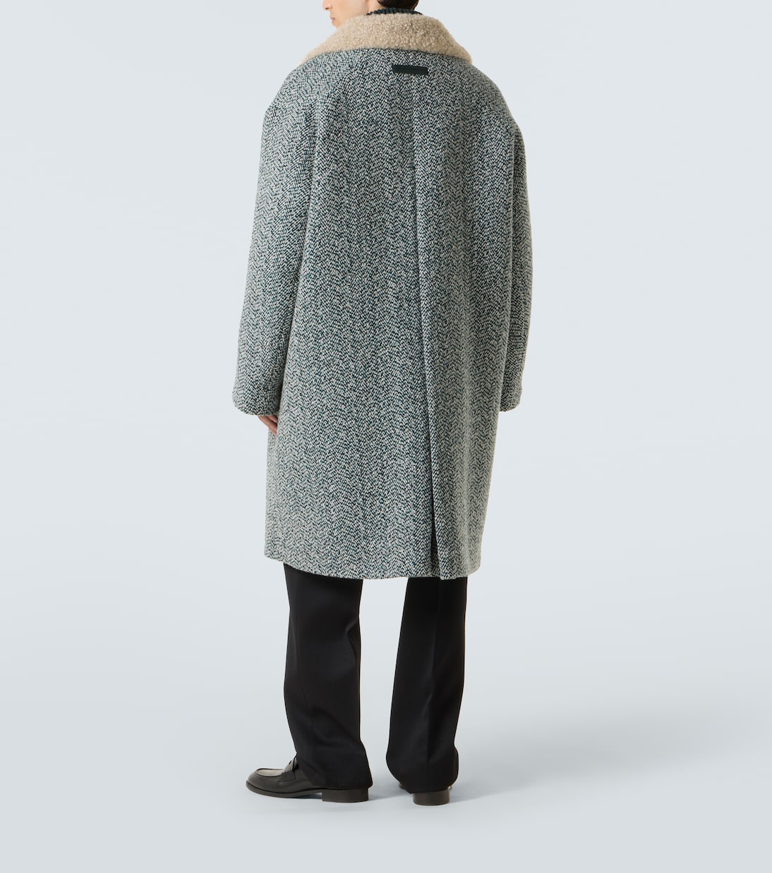 Herringbone wool and cashmere coat | Zegna