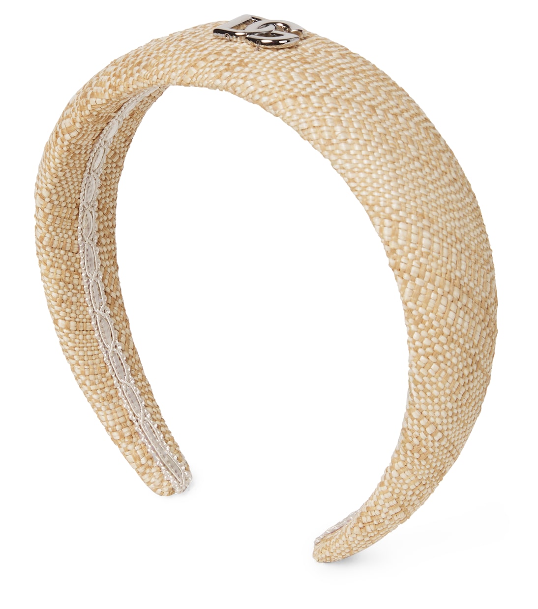 DG raffia-effect headband | Dolce&Gabbana Kids