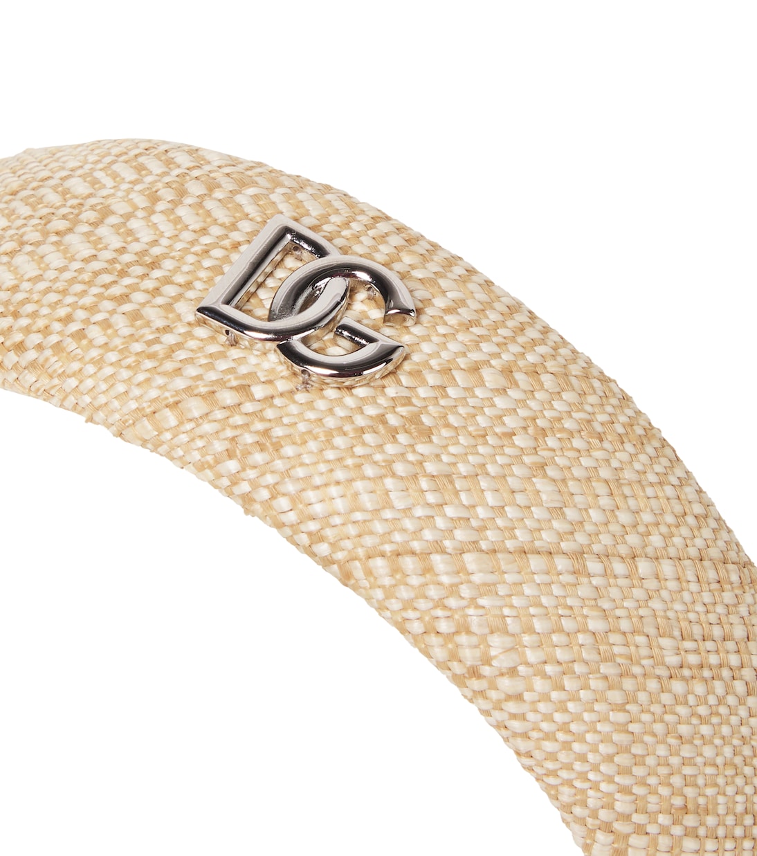 DG raffia-effect headband | Dolce&Gabbana Kids