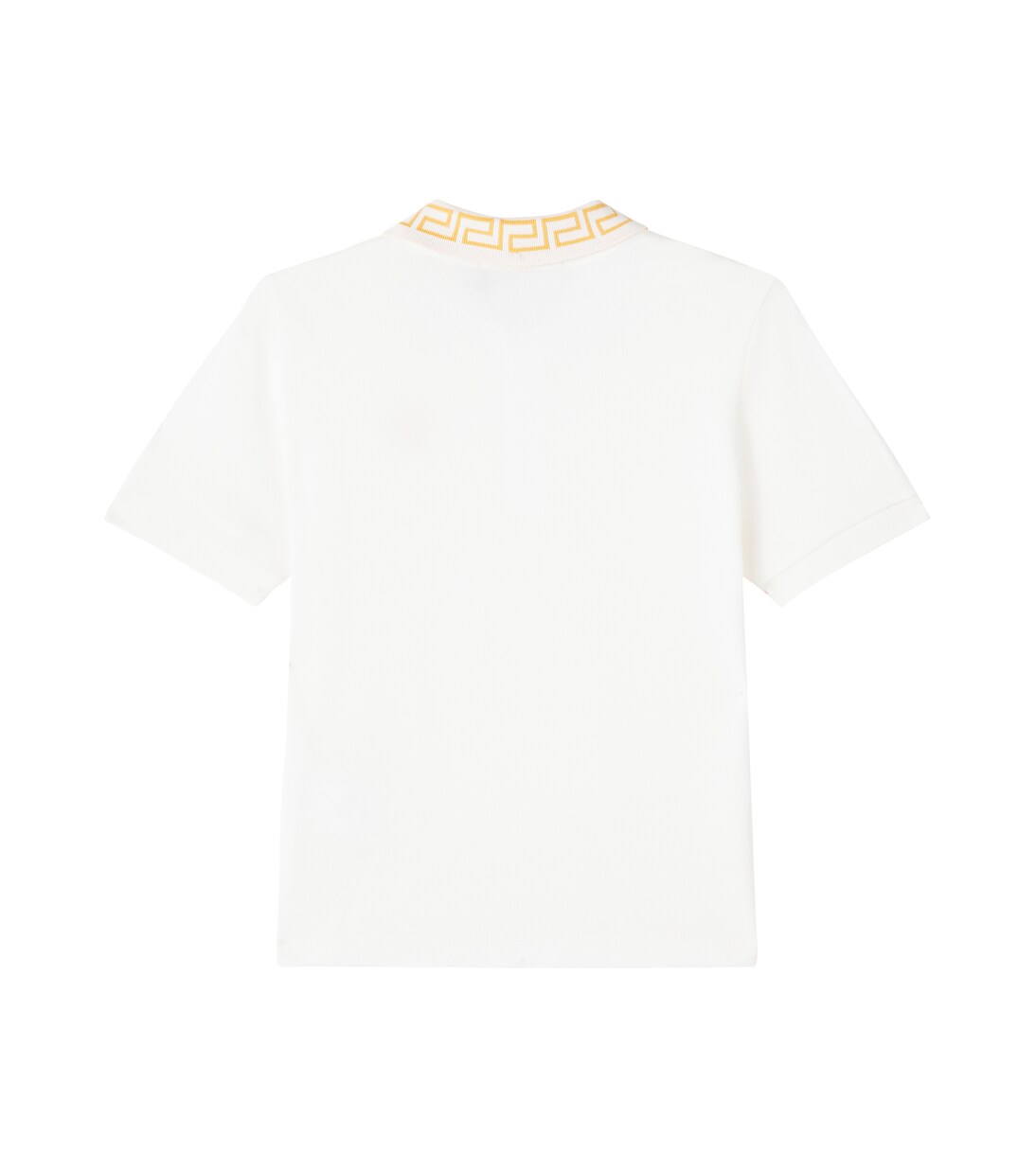 Greca cotton piqué polo shirt | Versace Kids