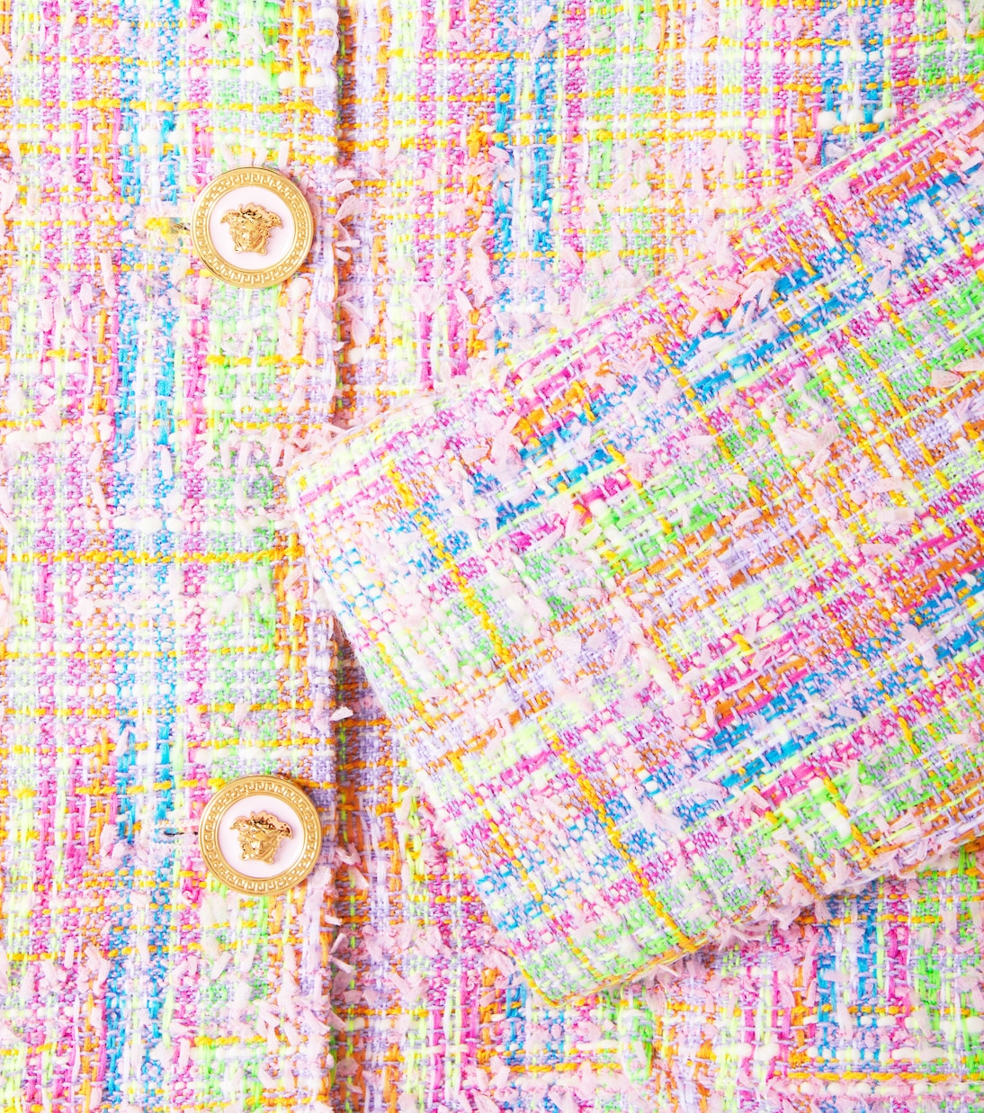 Cotton-blend tweed jacket | Versace Kids