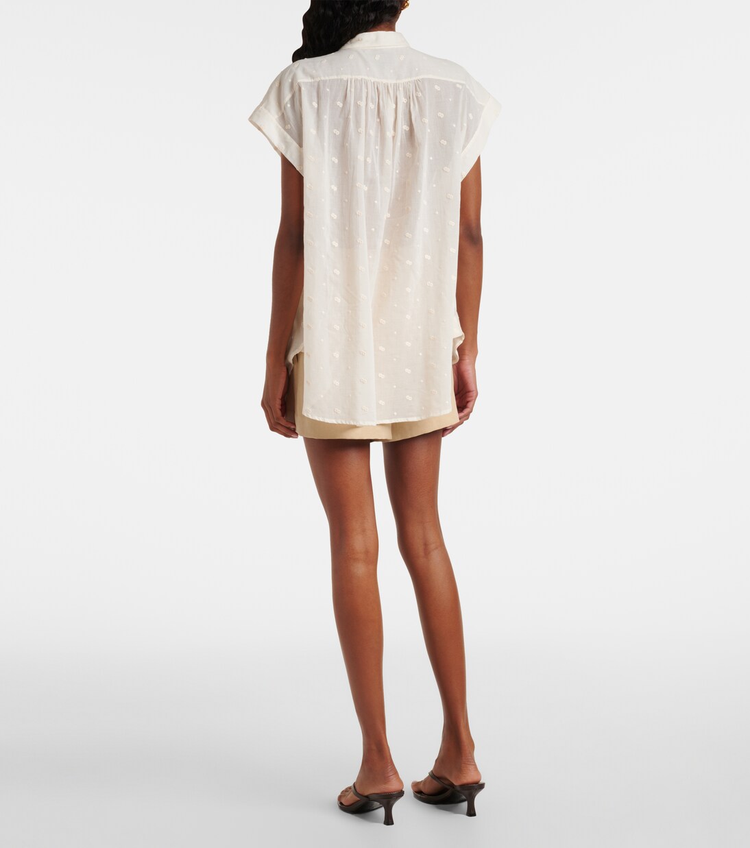 Embroidered cotton blouse | Nili Lotan