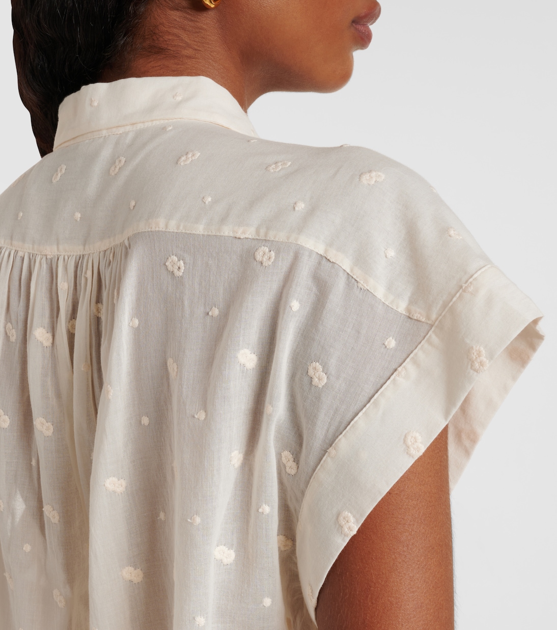 Embroidered cotton blouse | Nili Lotan