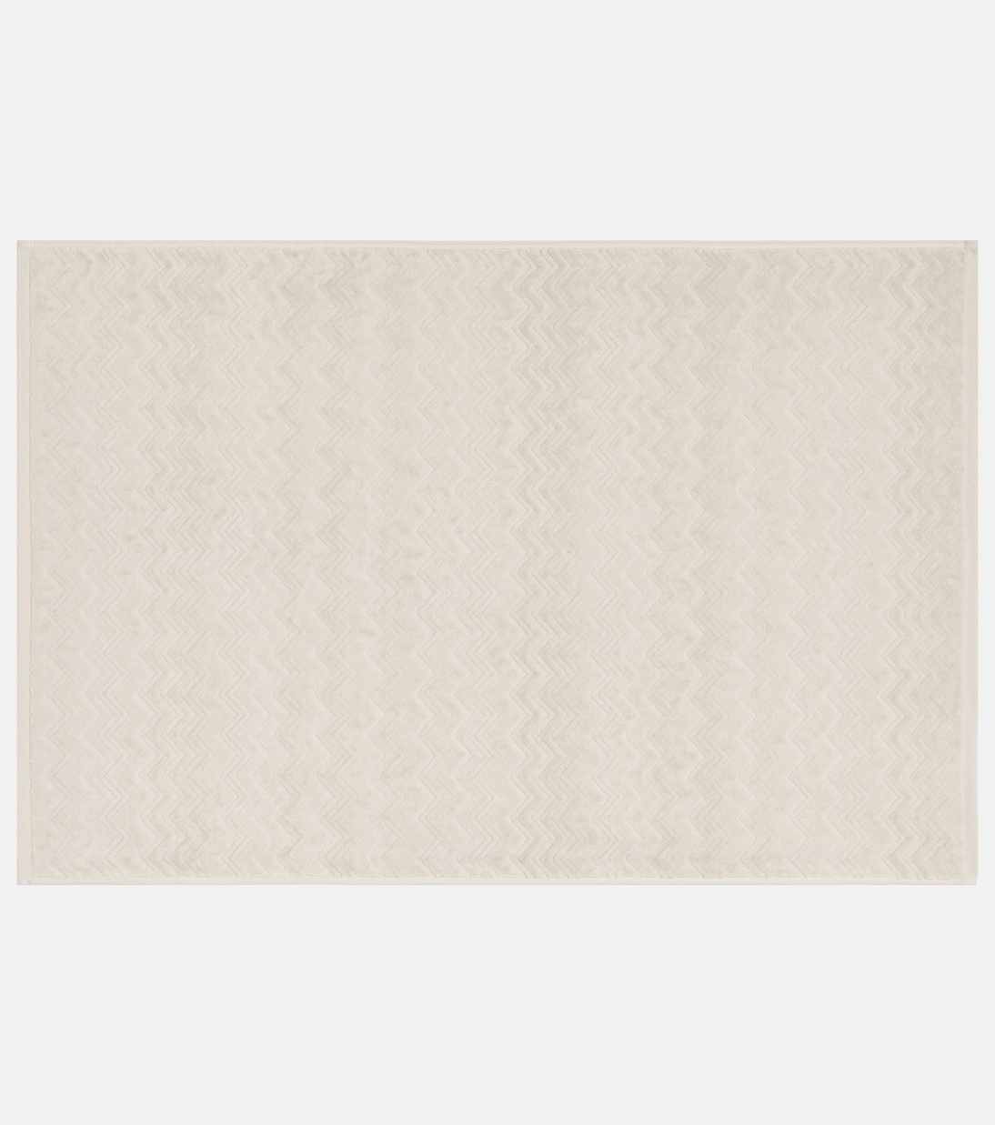 Chalk Zigzag cotton terry bath mat  | Missoni