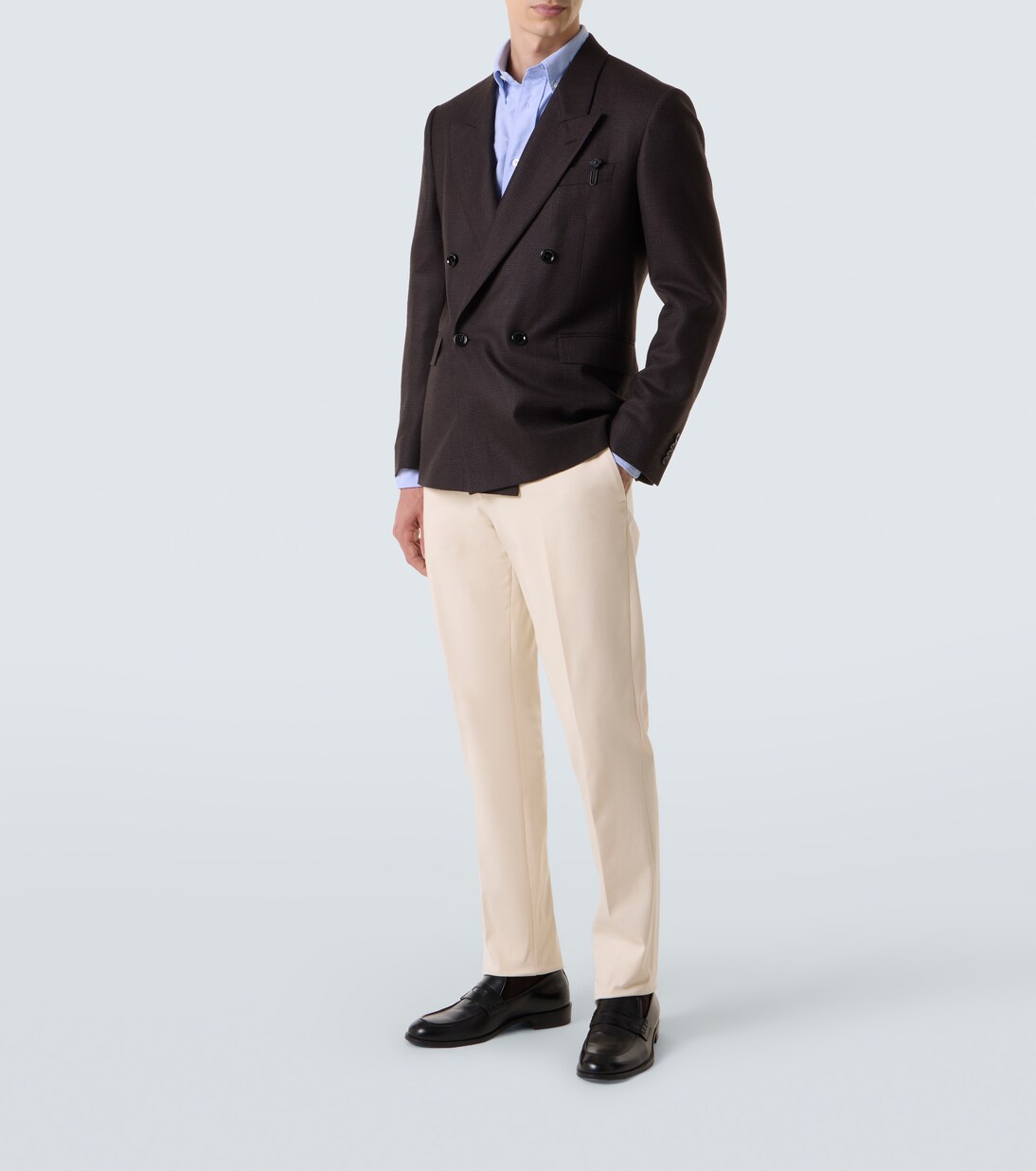 Cotton-blend straight pants | Lardini