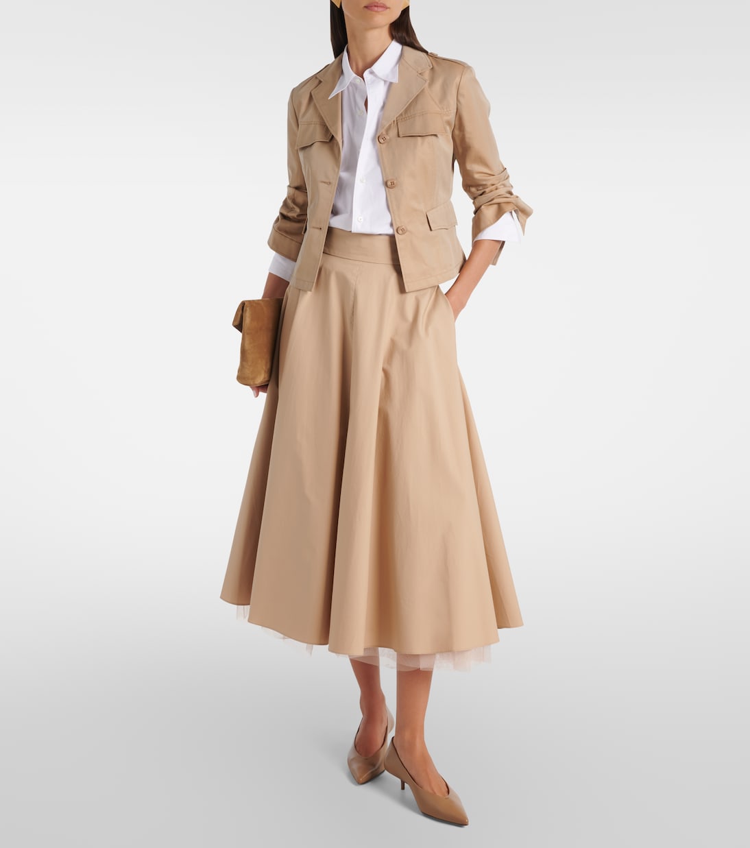 Trenchcoat Luxury Layer aus Baumwolle | Dorothee Schumacher
