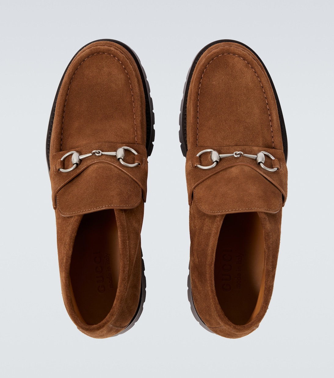 Ankle Boots Horsebit aus Veloursleder | Gucci