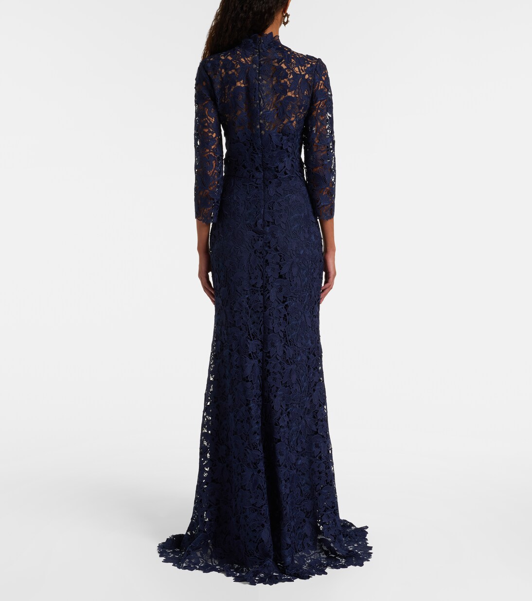 Abito lungo in pizzo | Monique Lhuillier