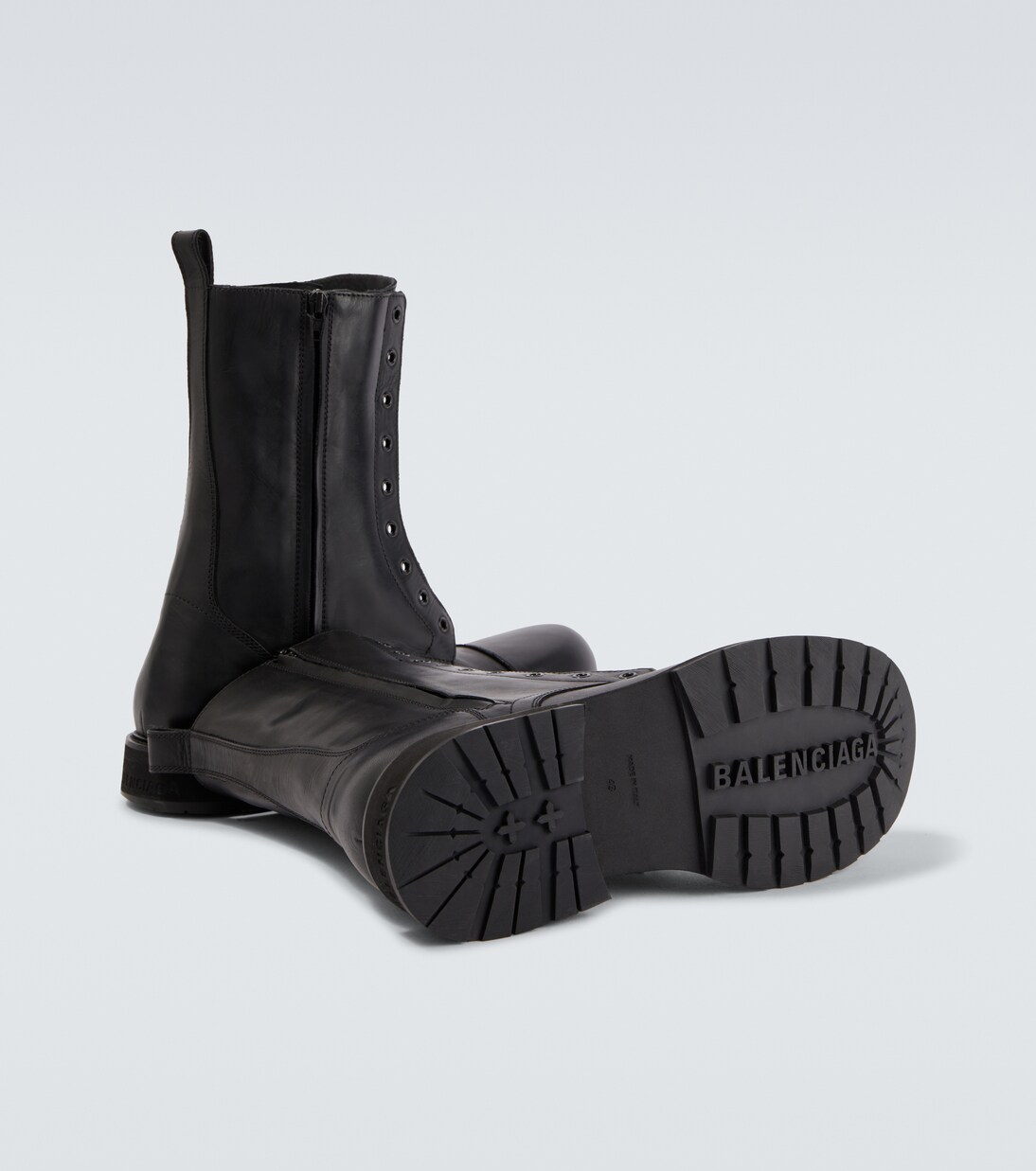 Bikerstiefel Truck aus Leder | Balenciaga