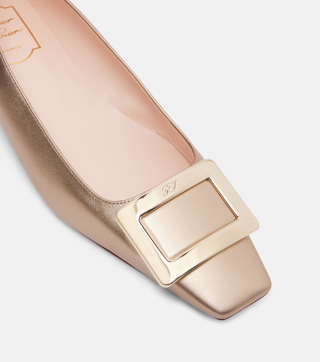 Ballerinas Belle Vivier 25 aus Metallic-Leder | Roger Vivier