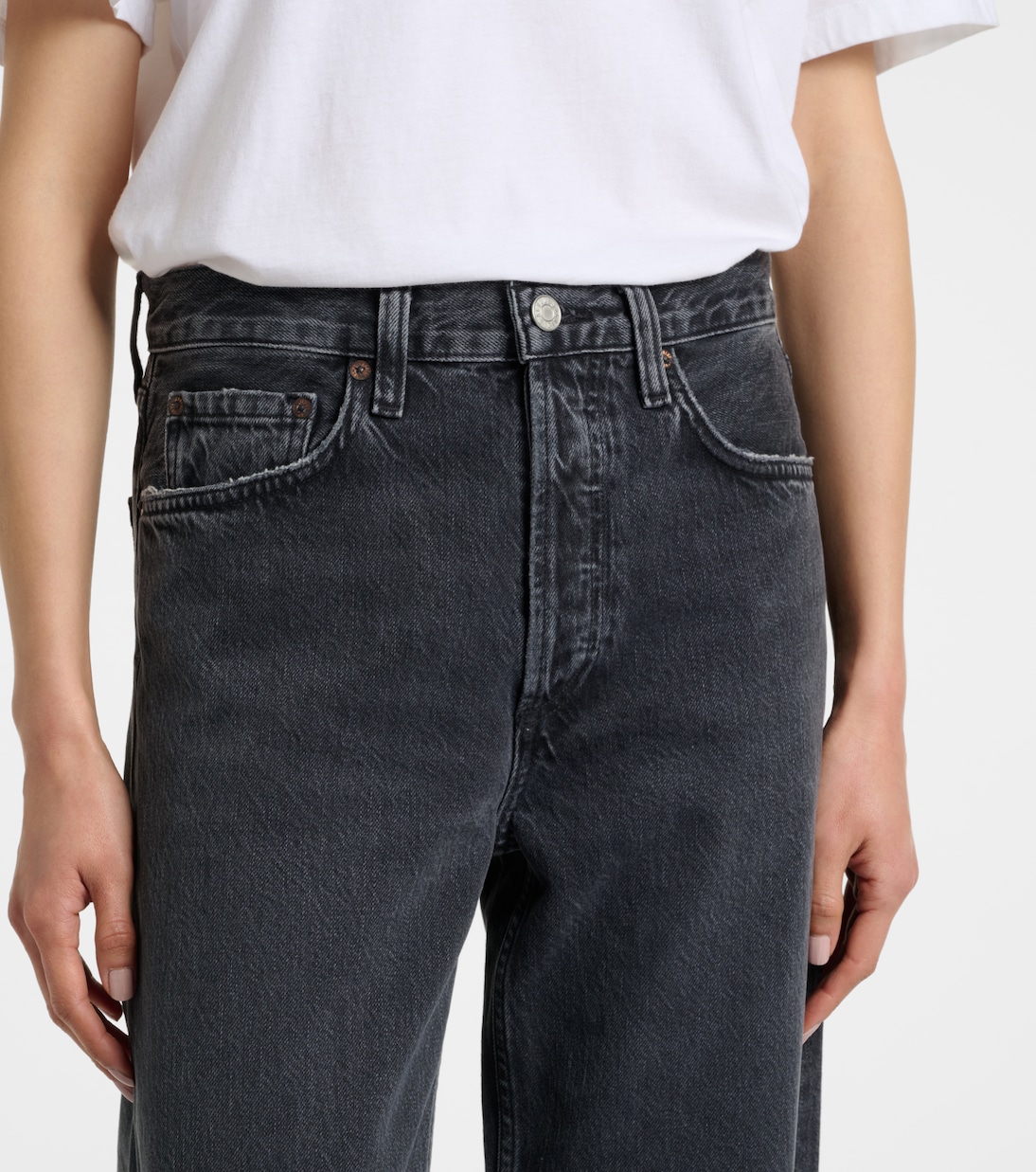 Arc low-rise wide-leg jeans | Agolde