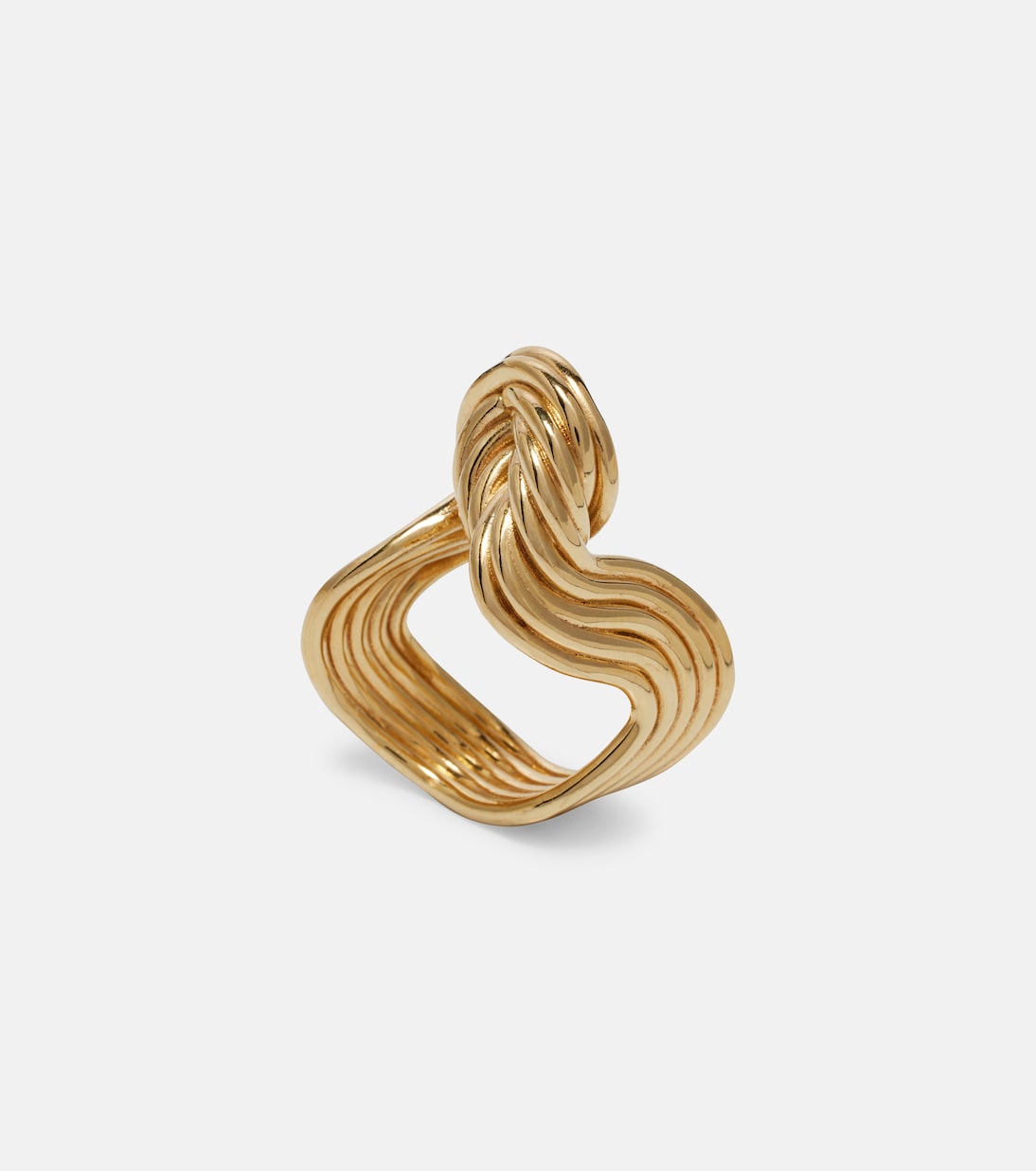 Ring aus Sterlingsilber, 18kt vergoldet | Bottega Veneta