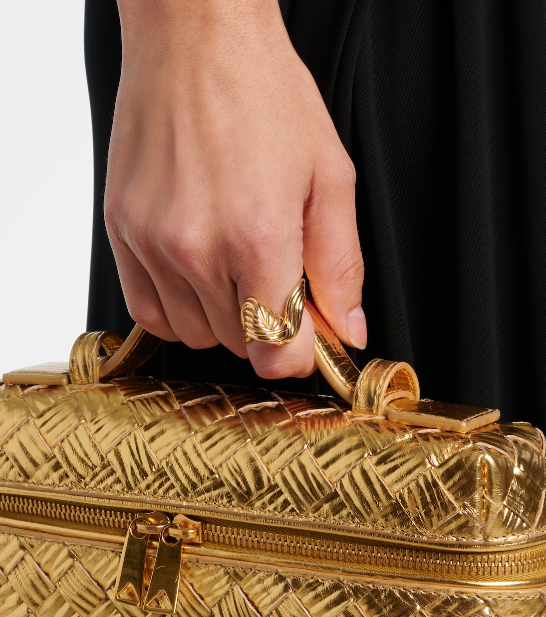 Ring aus Sterlingsilber, 18kt vergoldet | Bottega Veneta