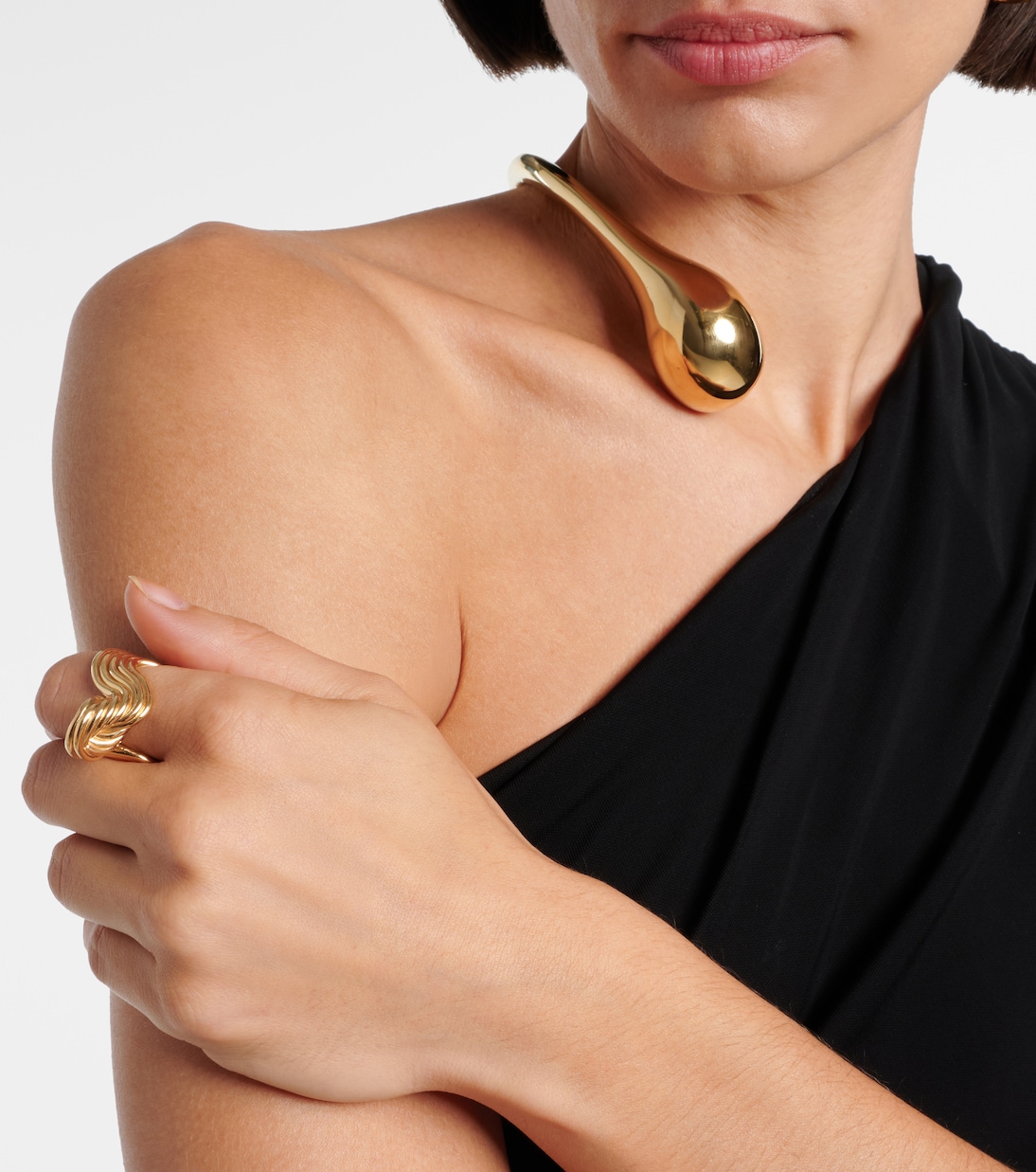 Ring aus Sterlingsilber, 18kt vergoldet | Bottega Veneta