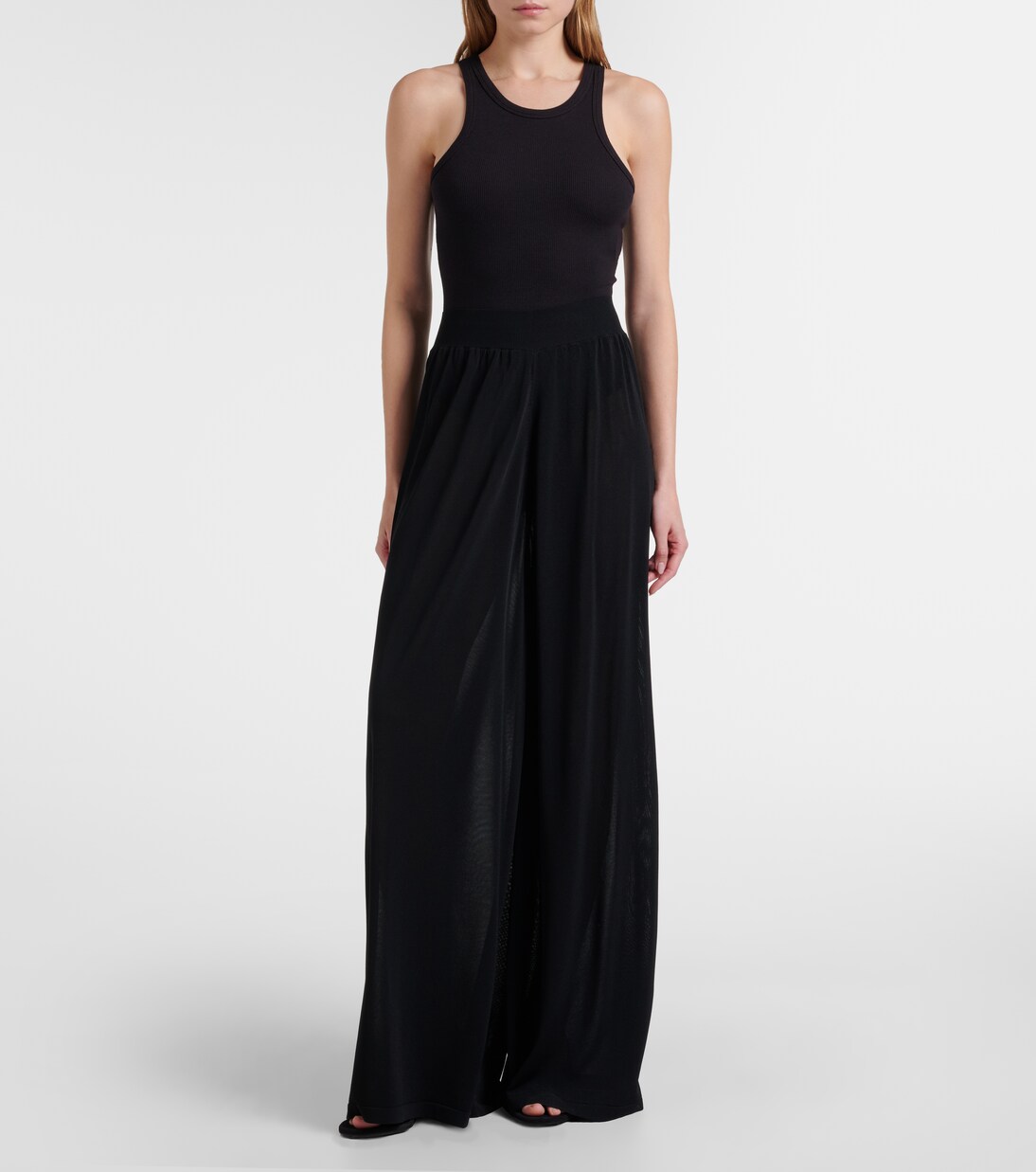 Pantaloni a gamba larga a vita alta | Alaïa