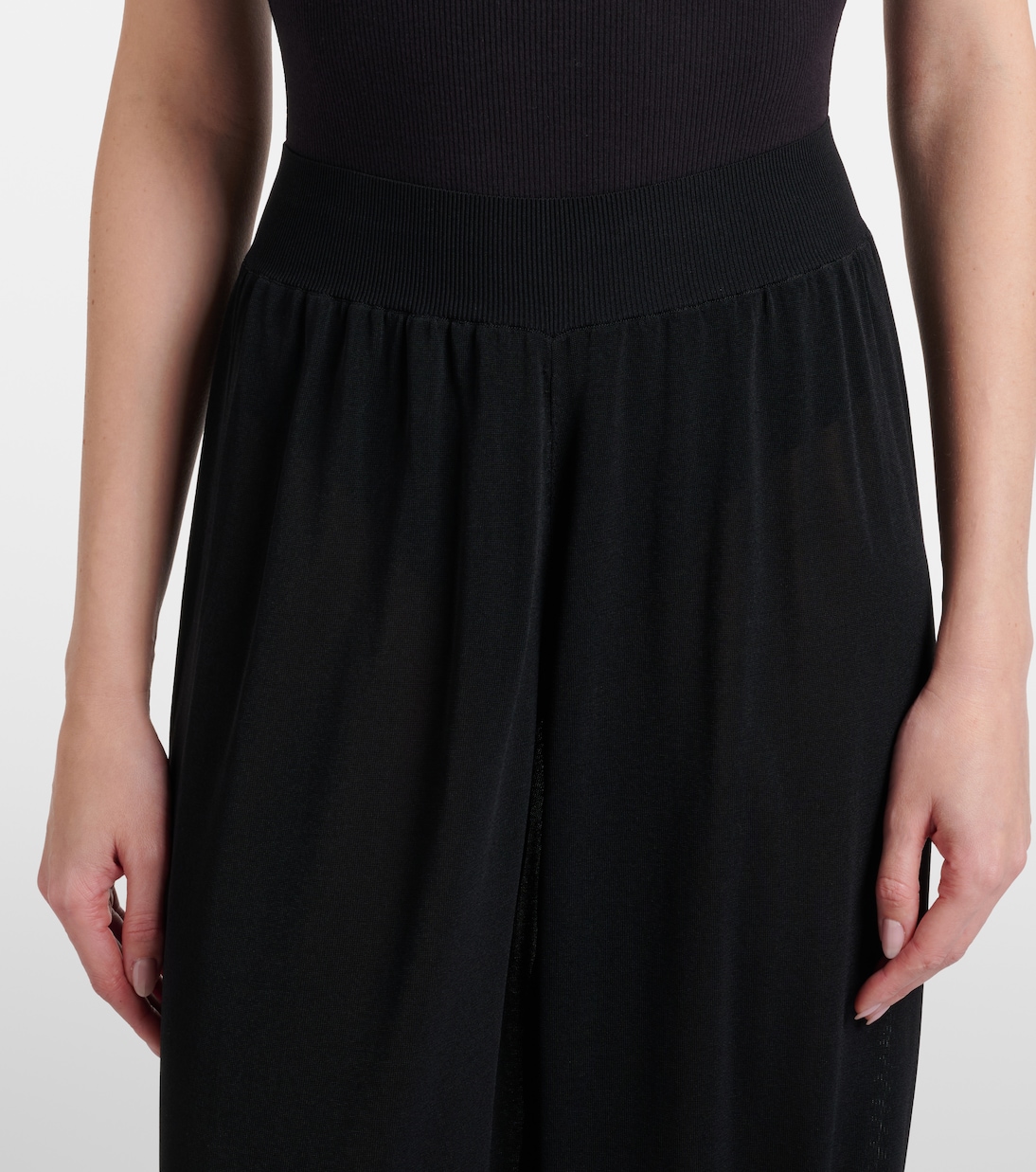 Pantaloni a gamba larga a vita alta | Alaïa