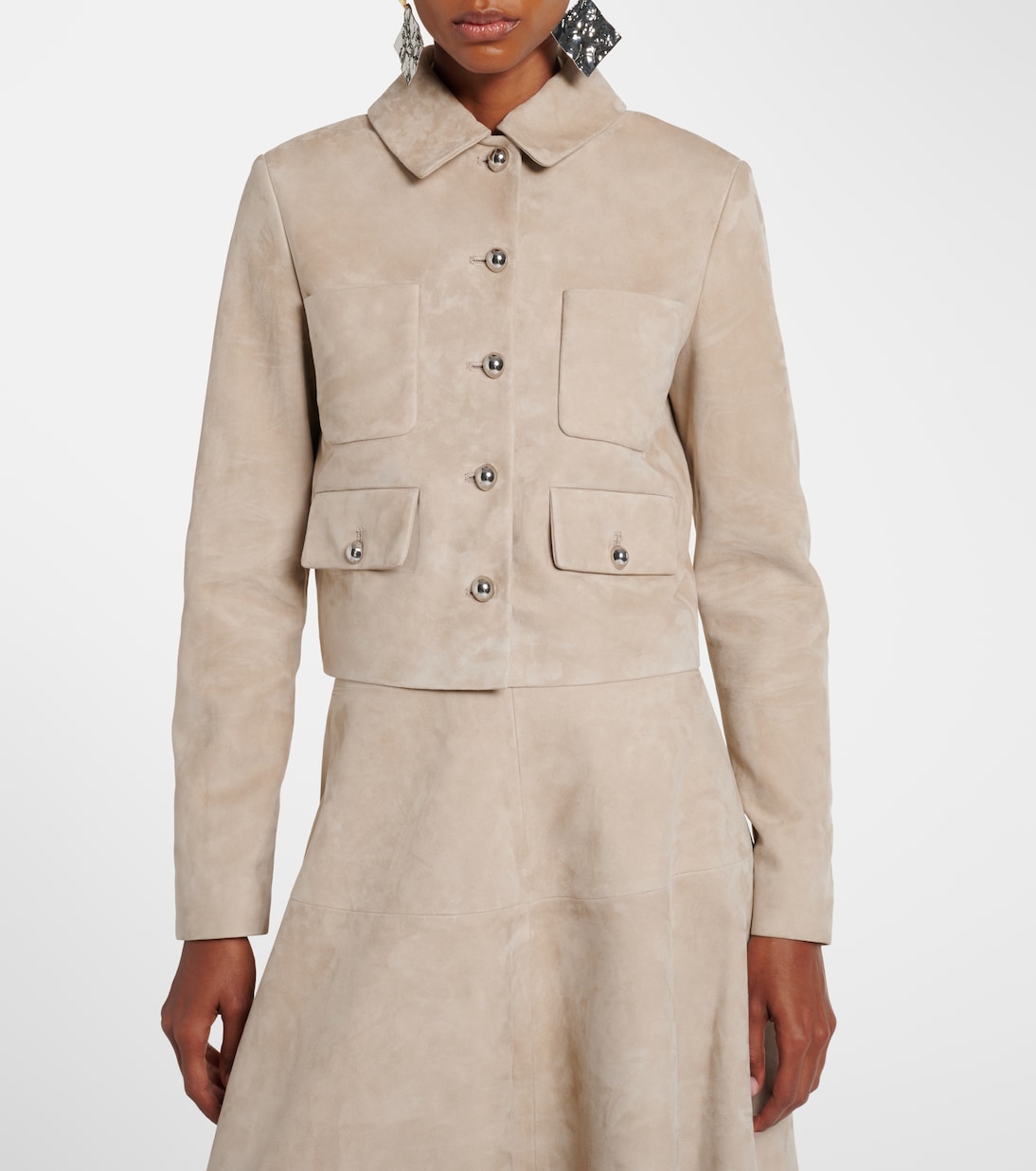 Jacke Astley aus Veloursleder | Altuzarra