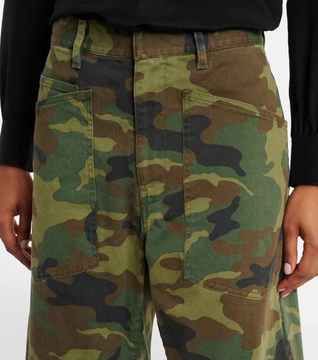 Shon camouflage barrel-leg pants | Nili Lotan