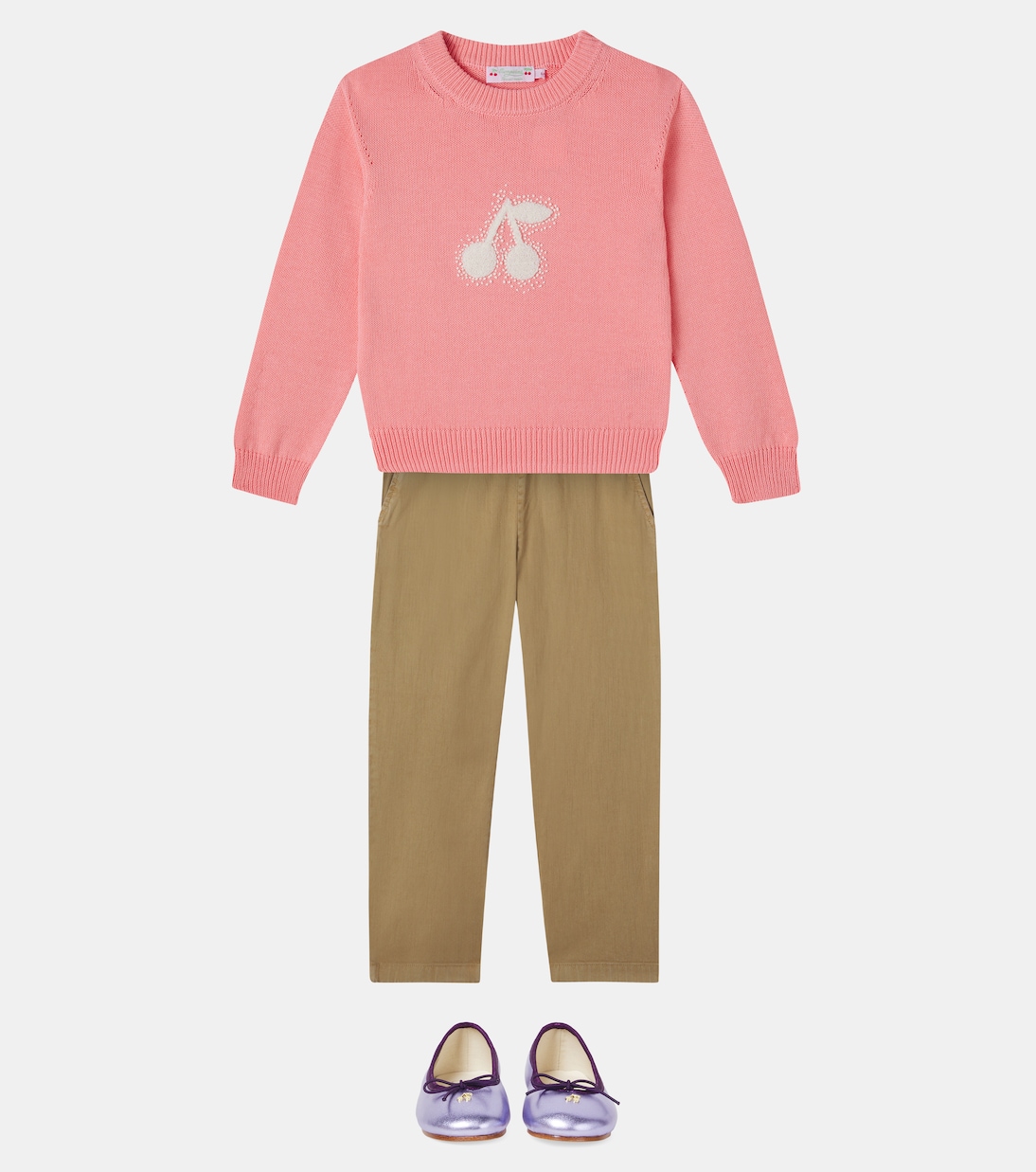 Bestickter Pullover Liesel aus Baumwolle | Bonpoint