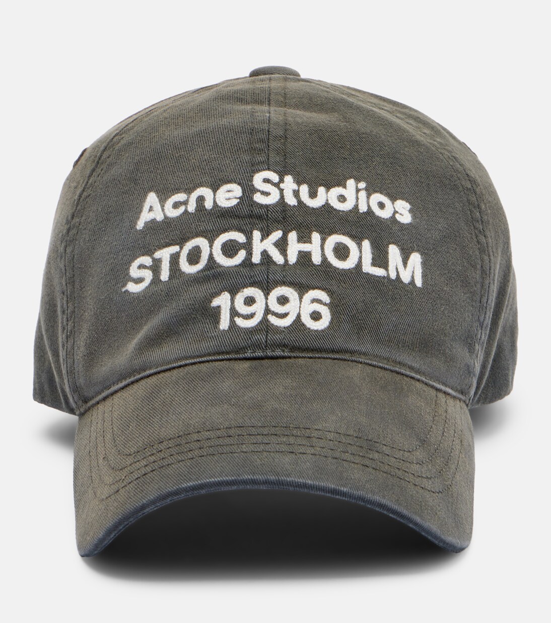 Gorra de sarga de algodón con logo | Acne Studios