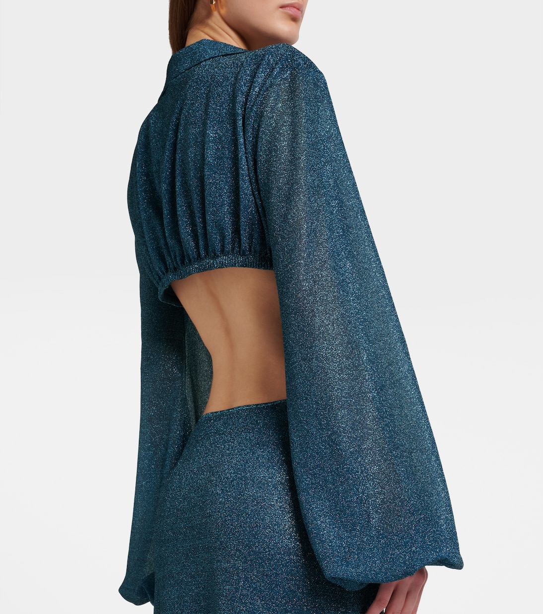 Lumière cutout ring-detail maxi dress | Oséree