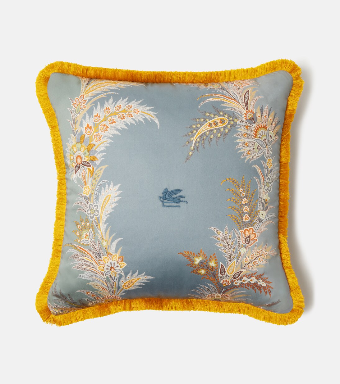 Pegaso floral cotton cushion | Etro