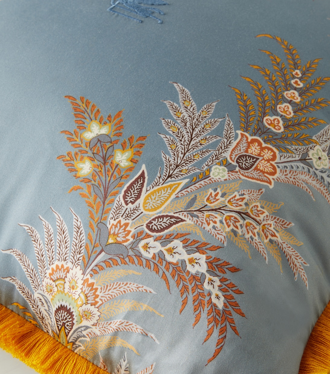 Pegaso floral cotton cushion | Etro
