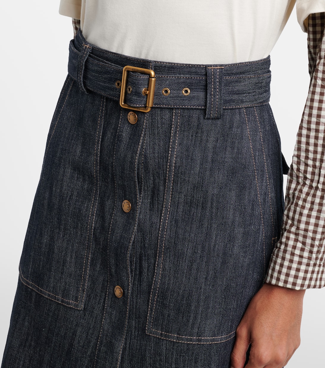 Midirock aus Denim | Moncler