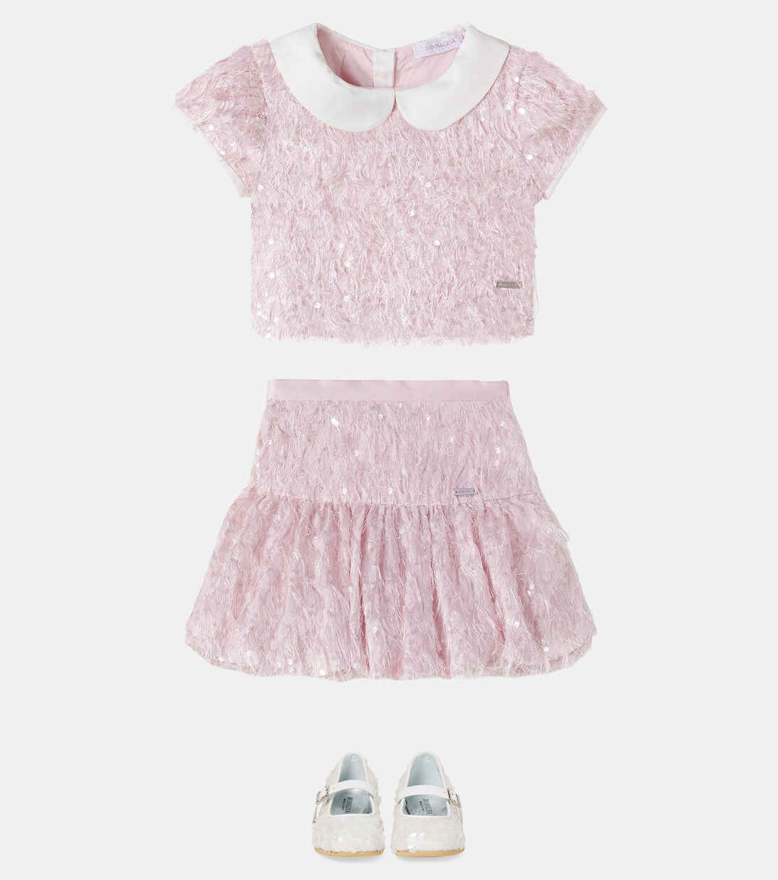 Fringed sequined skirt | Monnalisa